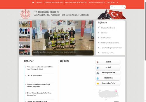 ARDAHAN / MERKEZ - Yalnızçam Fatih Sultan Mehmet Ortaokulu