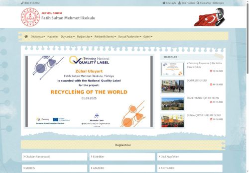 ARTVİN / ARHAVİ - Fatih Sultan Mehmet İlkokulu