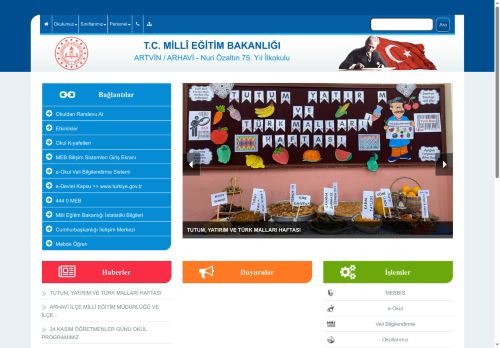 ARTVİN / ARHAVİ - Nuri Özaltın 75. Yıl İlkokulu