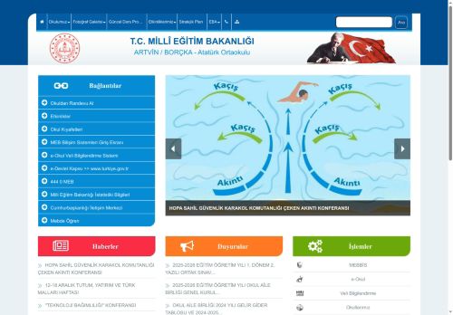 ARTVİN / BORÇKA - Atatürk Ortaokulu