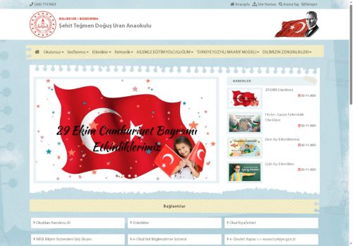 BALIKESİR / BANDIRMA - Şehit Teğmen Doğuş Uran Anaokulu