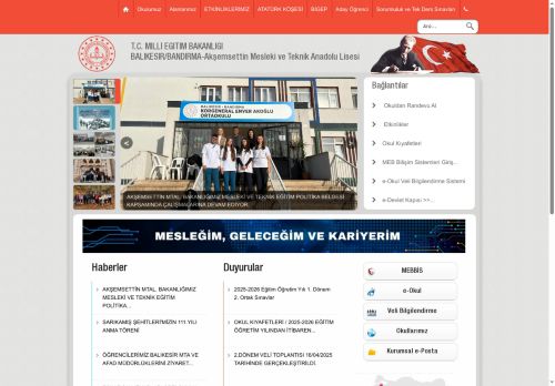 BALIKESİR / BANDIRMA - Akşemsettin Mesleki ve Teknik Anadolu Lisesi