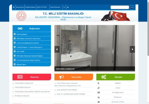 BALIKESİR / BANDIRMA - Öğretmenevi ve Akşam Sanat Okulu