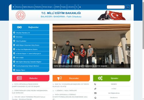 BALIKESİR / BANDIRMA - Fatih Ortaokulu