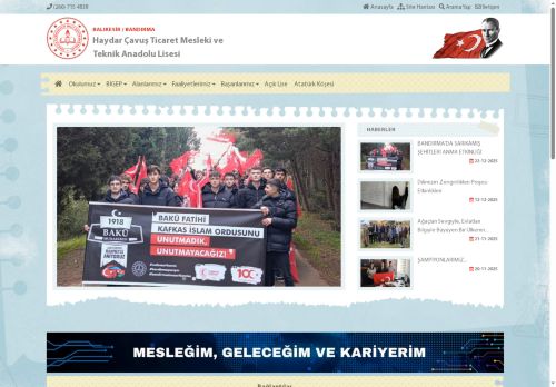 BALIKESİR / BANDIRMA - Haydar Çavuş Ticaret Mesleki ve Teknik Anadolu Lisesi