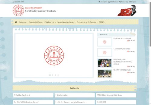 BALIKESİR / BANDIRMA - Şehit Süleymanbey İlkokulu