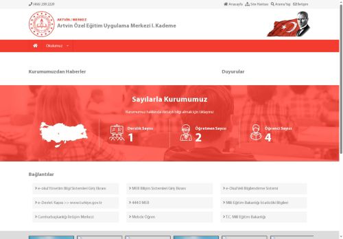 ARTVİN / MERKEZ - Artvin Özel Eğitim Uygulama Merkezi I. Kademe