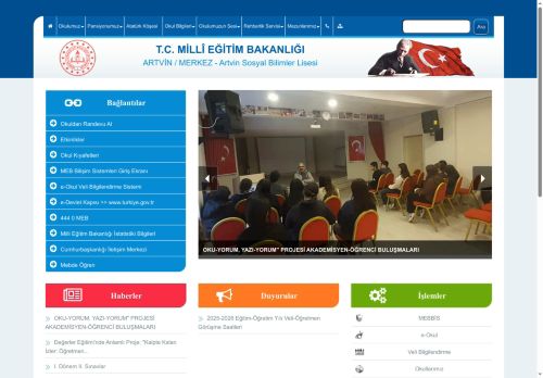 ARTVİN / MERKEZ - Artvin Sosyal Bilimler Lisesi