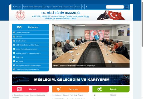 ARTVİN / MERKEZ - Artvin Türkiye Odalar ve Borsalar Birliği Mesleki ve Teknik Anadolu Lisesi