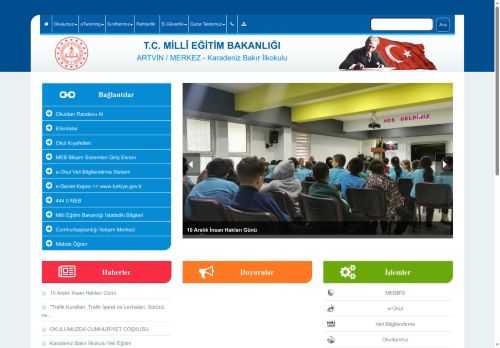 ARTVİN / MERKEZ - Karadeniz Bakır İlkokulu