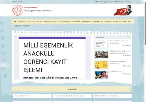 ARTVİN / MERKEZ - Milli Egemenlik Anaokulu