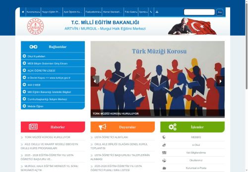 ARTVİN / MURGUL - Murgul Halk Eğitimi Merkezi