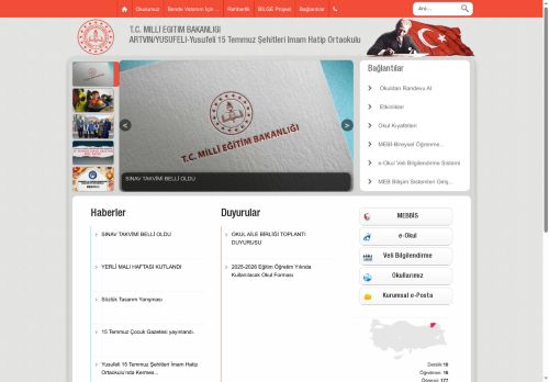 ARTVİN / YUSUFELİ - Yusufeli 15 Temmuz Şehitleri İmam Hatip Ortaokulu