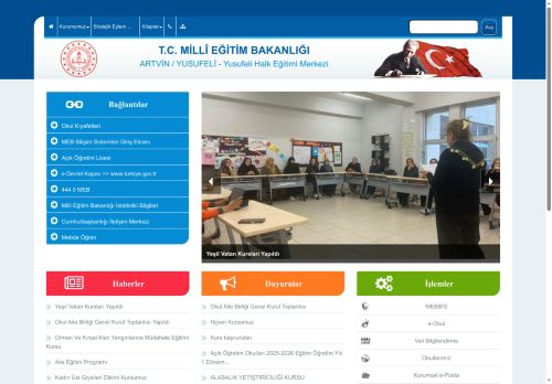 ARTVİN / YUSUFELİ - Yusufeli Halk Eğitimi Merkezi