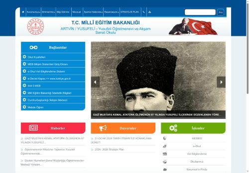 ARTVİN / YUSUFELİ - Yusufeli Öğretmenevi ve Akşam Sanat Okulu