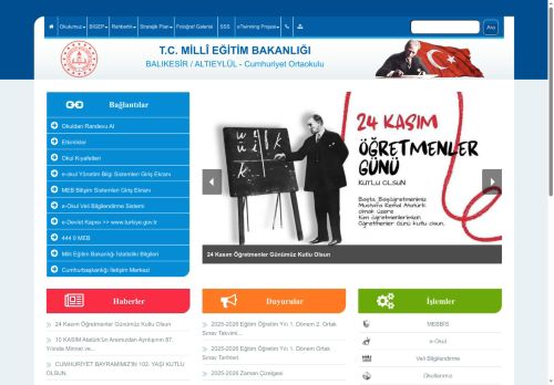 BALIKESİR / ALTIEYLÜL - Cumhuriyet Ortaokulu