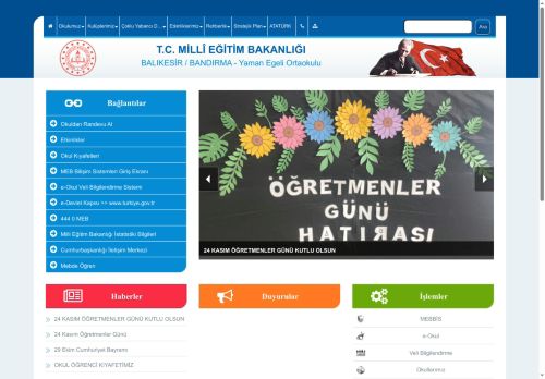 BALIKESİR / BANDIRMA - Yaman Egeli Ortaokulu