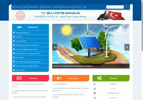 BALIKESİR / ALTIEYLÜL - Hasan Basri Çantay İlkokulu