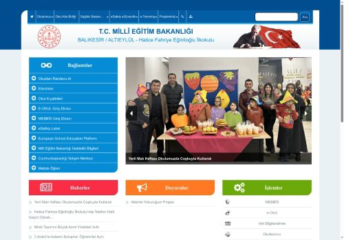 BALIKESİR / ALTIEYLÜL - Hatice Fahriye Eğinlioğlu İlkokulu