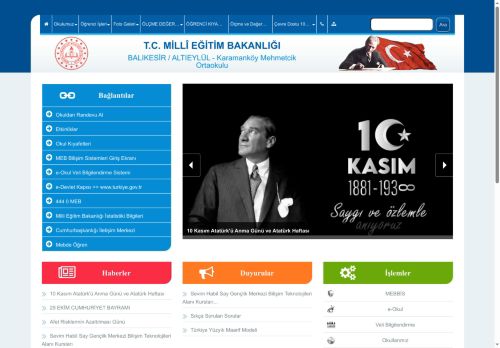 BALIKESİR / ALTIEYLÜL - Karamanköy Mehmetcik Ortaokulu