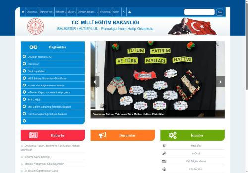 BALIKESİR / ALTIEYLÜL - Pamukçu İmam Hatip Ortaokulu