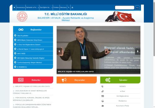 BALIKESİR / AYVALIK - Ayvalık Rehberlik ve Araştırma Merkezi