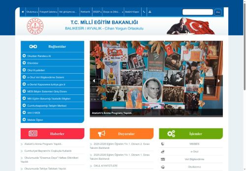 BALIKESİR / AYVALIK - Cihan Yorgun Ortaokulu