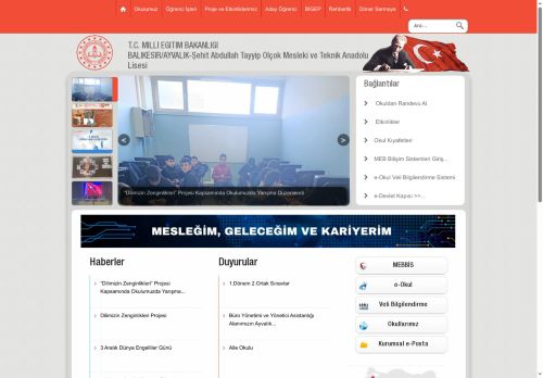 BALIKESİR / AYVALIK - Şehit Abdullah Tayyip Olçok Mesleki ve Teknik Anadolu Lisesi