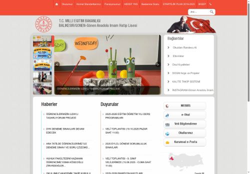 BALIKESİR / GÖNEN - Gönen Anadolu İmam Hatip Lisesi