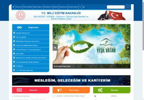 BALIKESİR / GÖNEN - Gönen H. Sükriye İpek Mesleki ve Teknik Anadolu Lisesi