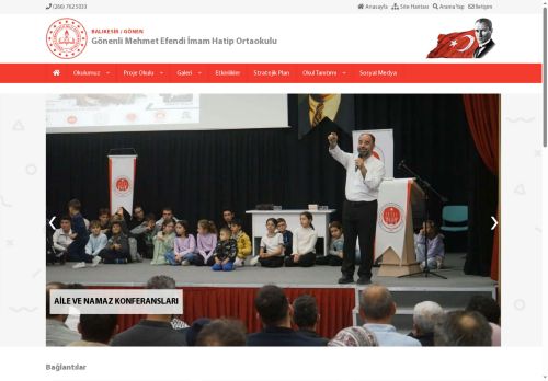 BALIKESİR / GÖNEN - Gönenli Mehmet Efendi İmam Hatip Ortaokulu