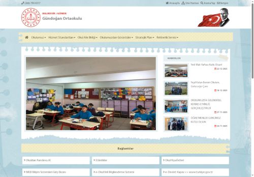 BALIKESİR / GÖNEN - Gündoğan Ortaokulu
