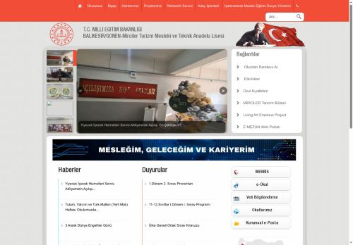 BALIKESİR / GÖNEN - Mirciler Turizm Mesleki ve Teknik Anadolu Lisesi
