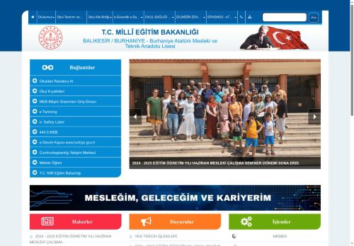 BALIKESİR / BURHANİYE - Burhaniye Atatürk Mesleki ve Teknik Anadolu Lisesi