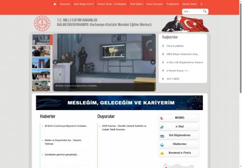 BALIKESİR / BURHANİYE - Burhaniye Atatürk Mesleki Eğitim Merkezi