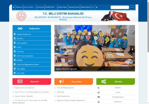 BALIKESİR / BURHANİYE - Burhaniye Mehmet Akif Ersoy İlkokulu