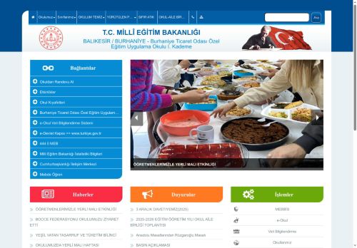 BALIKESİR / BURHANİYE - Burhaniye Ticaret Odası Özel Eğitim Uygulama Okulu I. Kademe