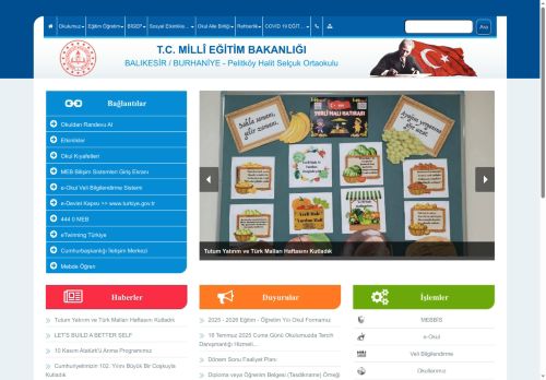 BALIKESİR / BURHANİYE - Pelitköy Halit Selçuk Ortaokulu