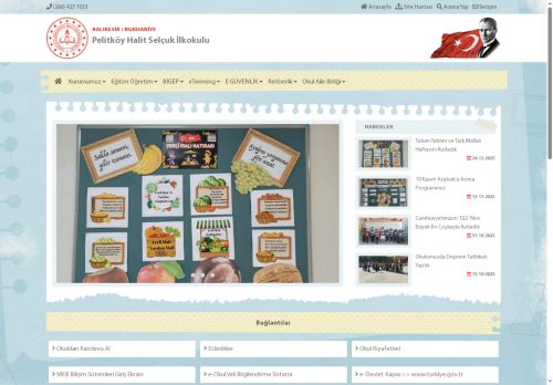 BALIKESİR / BURHANİYE - Pelitköy Halit Selçuk İlkokulu