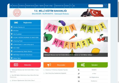 BALIKESİR / BURHANİYE - Sekizeylül İlkokulu