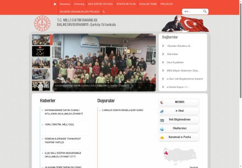 BALIKESİR / BURHANİYE - Şarköy Ortaokulu