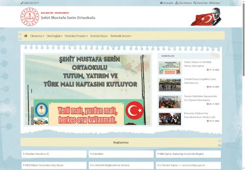 BALIKESİR / BURHANİYE - Şehit Mustafa Serin Ortaokulu