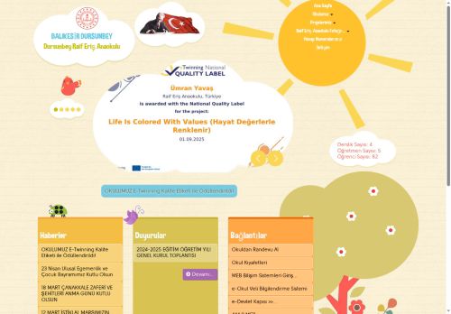 BALIKESİR / DURSUNBEY - Dursunbey Raif Eriş Anaokulu