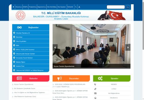 BALIKESİR / DURSUNBEY - Dursunbey Mustafa Korkmaz Anadolu Lisesi