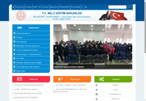 BALIKESİR / DURSUNBEY - Dursunbey Sarı Hoca Anadolu İmam Hatip Lisesi