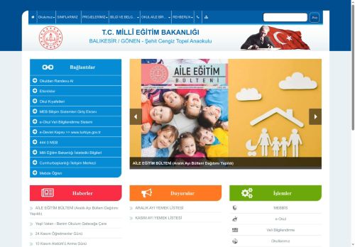 BALIKESİR / GÖNEN - Şehit Cengiz Topel Anaokulu