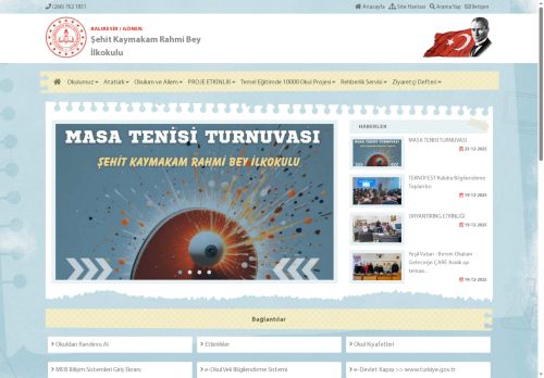 BALIKESİR / GÖNEN - Şehit Kaymakam Rahmi Bey İlkokulu