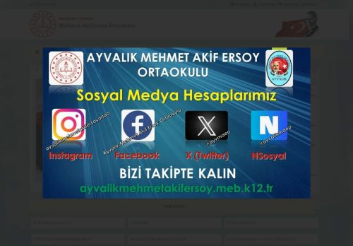 BALIKESİR / AYVALIK - Mehmet Akif Ersoy Ortaokulu