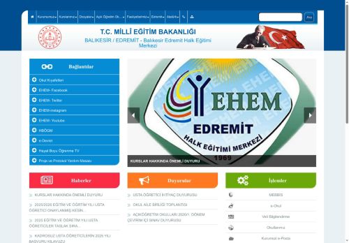 BALIKESİR / EDREMİT - Balıkesir Edremit Halk Eğitimi Merkezi