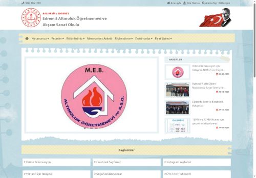 BALIKESİR / EDREMİT - Edremit Altınoluk Öğretmenevi ve Akşam Sanat Okulu